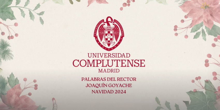 Felicitación del rector, Joaquín Goyache, a la comunidad universitaria